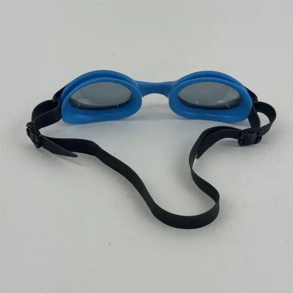 Blue & Black Tempered Swimming Goggles Adjustable Strap 