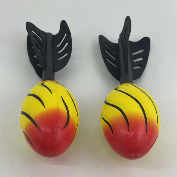 2 Pack Of Foam Football Yellow & Red Foam 12 Inch Mini Football Long Toss