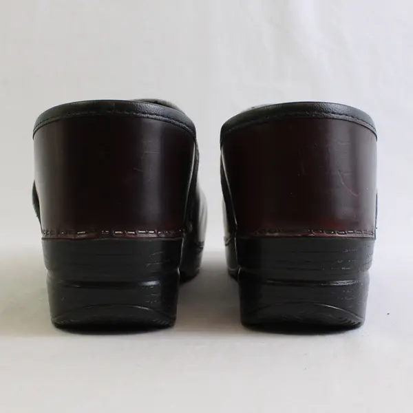 Dansko Clogs Women's 41 (US 10/10.5) Deep Wine Red Leather Clog Shoes