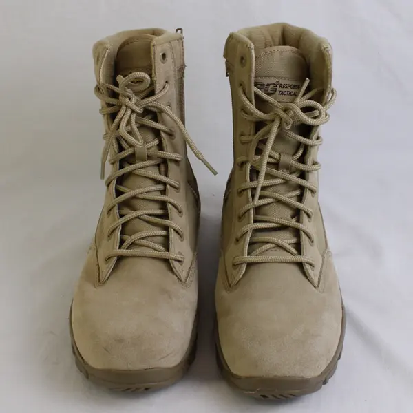 Response Gear by T.O.F.C. Men's 11 Tan Canvas and Suede Desert Service Boots