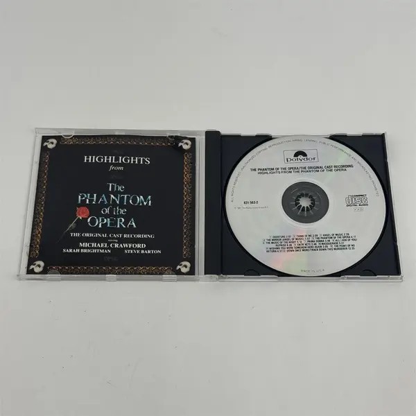 Highlights From The Phantom Of The Opera: The Original London Cast Recording CD 