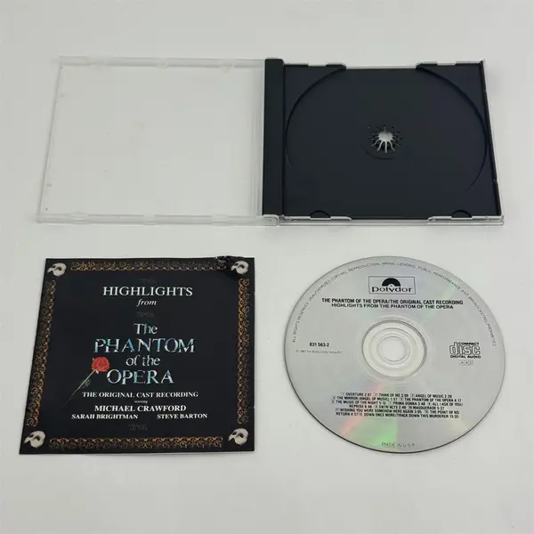 Highlights From The Phantom Of The Opera: The Original London Cast Recording CD 