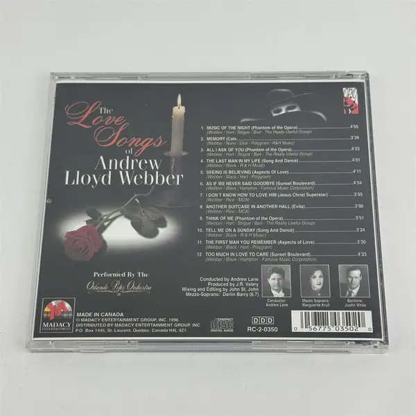 Love Songs by Orlando Pops Orchestra CD, 1999  Andrew Lloyd Webber