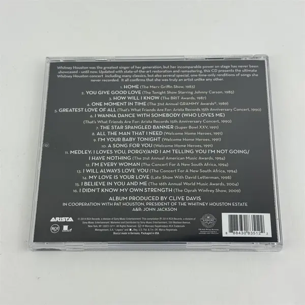 Live: Her Greatest Performances by Houston, Whitney (CD, 2014)