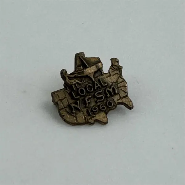 Local NFSM 1960 Bronze Piano Lapel Pin