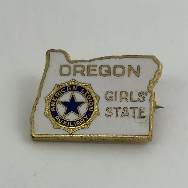 Vintage ALA American Legion Auxiliary Oregon Girls' State Pin Brooch
