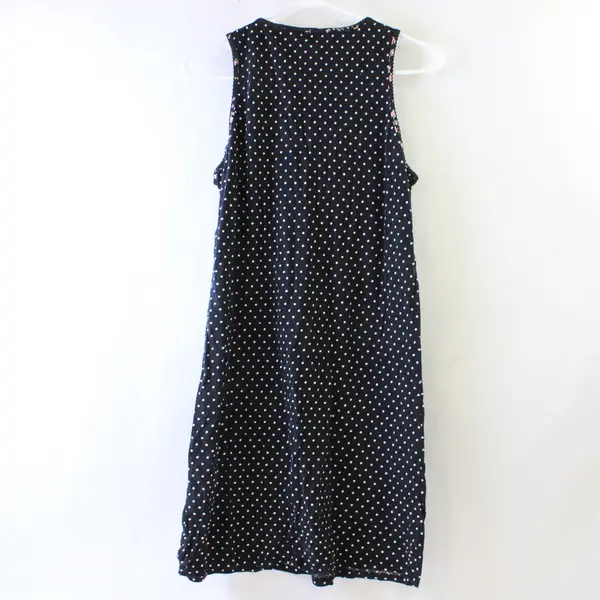 Charter Club Intimates Floral Polka Dot Black Robe & Nightgown Set Women's Med