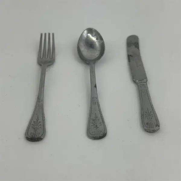 Antique Child Solingen Germany 3 piece flatware Knife Fork Spoon