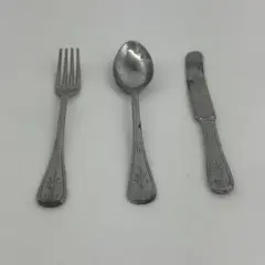 Antique Child Solingen Germany 3 piece flatware Knife Fork Spoon