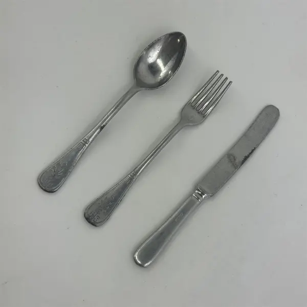 Antique Child Solingen Germany 3 piece flatware Knife Fork Spoon