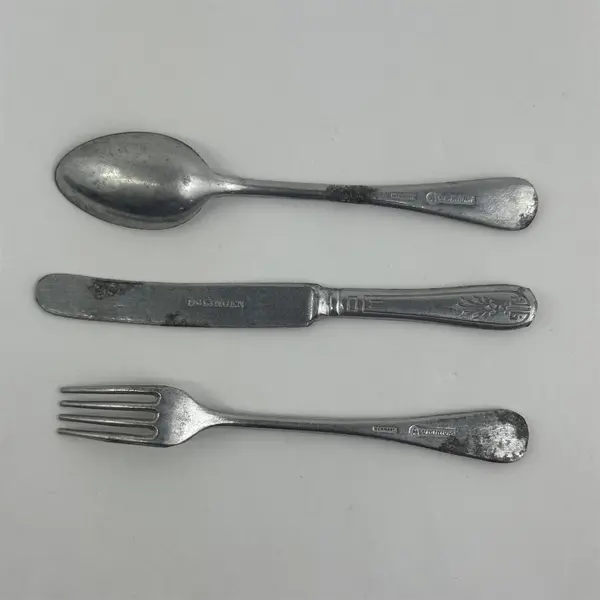 Antique Child Solingen Germany 3 piece flatware Knife Fork Spoon