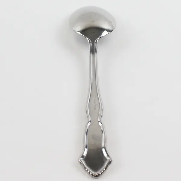 Wallace Silver Chadwick Pattern 18/10 Stainless Oval Soup Spoon Rare Good 7.5"