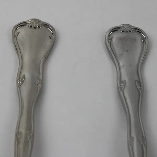 Lot Of 3 Wallace Silver Simplicity (Stainless) Flatware Serving Forks & Spoon