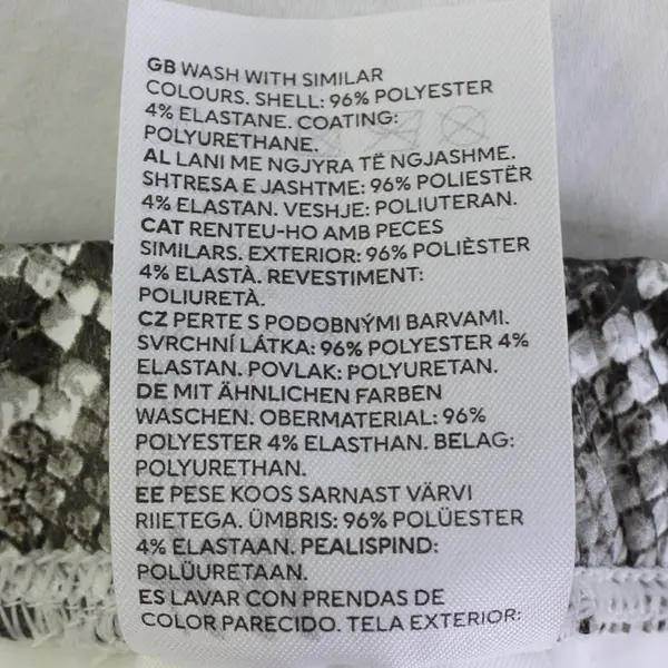 H&M Gray Snakeskin Print Leggings Women's Size Medium