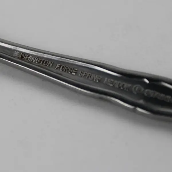 Lot of 3 Washington Forge Spring Meadow Pattern Stainless Teaspoons 6" Good