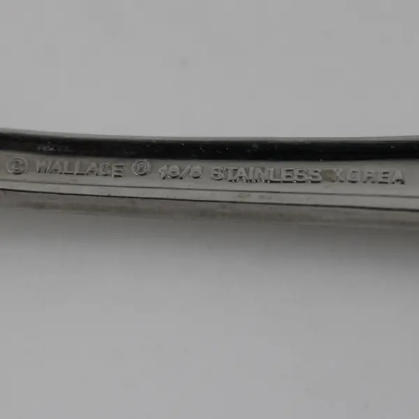 Lot of 3 Wallace Silver Coquille Pattern 18/8 SS Oval Soup Spoons 7.25" Rare HTF