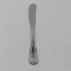 A Wallace Silver Coquille Pattern 18/8 SS Butter Knife 7.25" Rare HTF