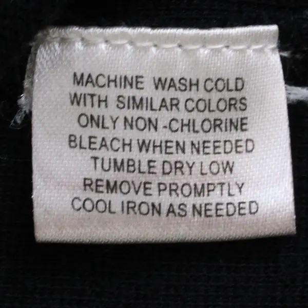 VTG One Step Up Black Zip-Up Hoodie Monogram L Letter Design Women's Medium