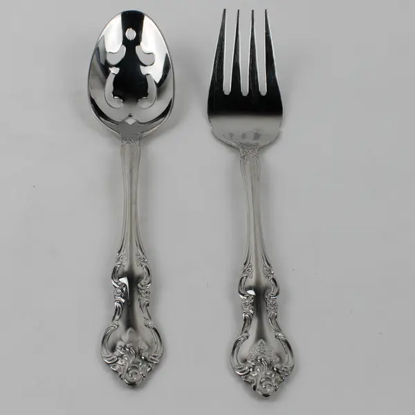 Lot of 2 Wallace Silver Chatham Pattern 18/10 SS Serving Utensils Very HTF Rare