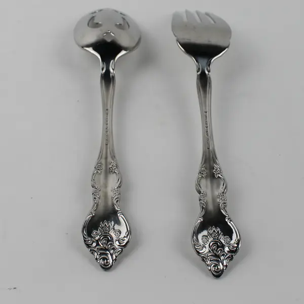 Lot of 2 Wallace Silver Chatham Pattern 18/10 SS Serving Utensils Very HTF Rare