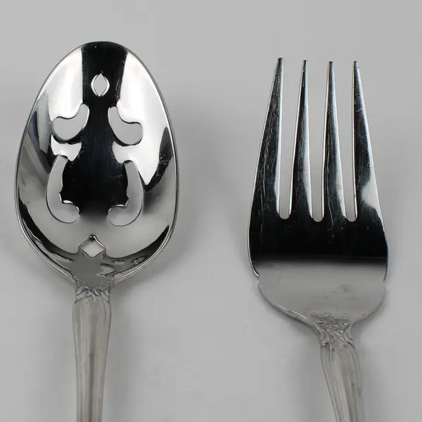 Lot of 2 Wallace Silver Chatham Pattern 18/10 SS Serving Utensils Very HTF Rare