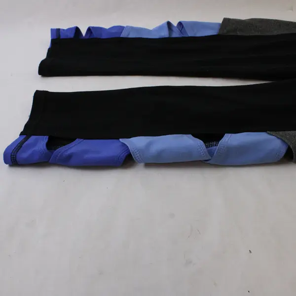 C9 by Champion Black Gray Blue Colorblock Capri Leggings Women's Small