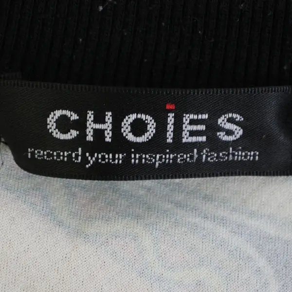 Choies T-Shirt Food Print Cropped T-Shirt Women's Size Medium