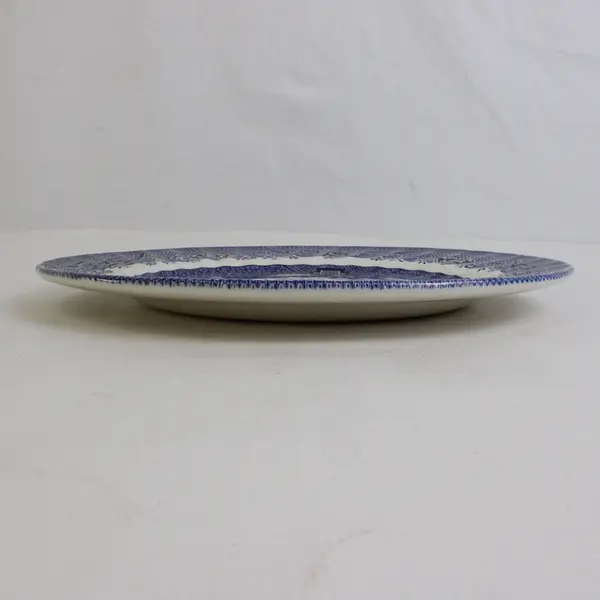 Royal Wessex Blue/White Willow Pattern Ceramic Dinner Plate 10" Diameter