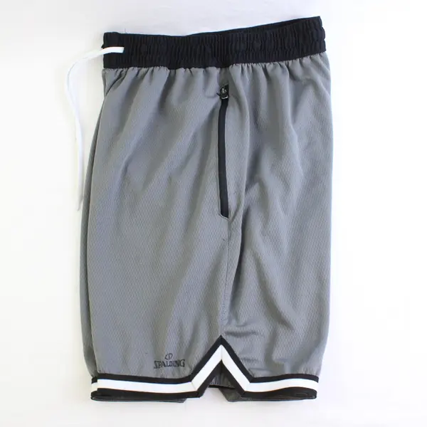 Spalding Gray and Black Basketball Shorts Men's Size Medium
