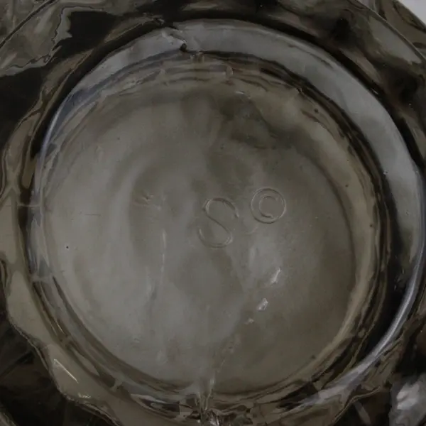 Partylite Rockport Pair Black Clear Glass Votive Candle Holders 2.25" Tall