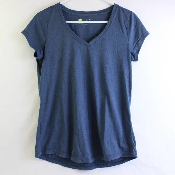 Xersion Blue V-Neck Short-Sleeved Athletic T-Shirt Women's Small