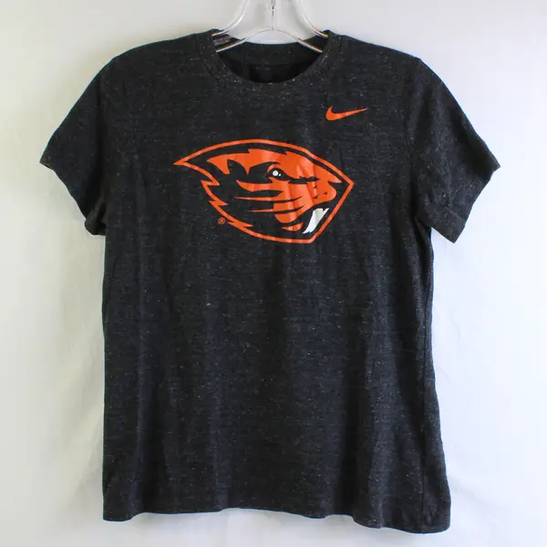 Nike OSU Beavers Charcoal Gray Short-Sleeved T-Shirt Women's Medium