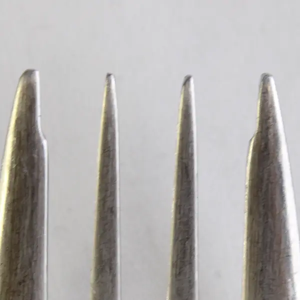 Lot of 2 Wallace Silver Julienne Pattern 18/10 SS Salad Forks 7.25" Rare HTF