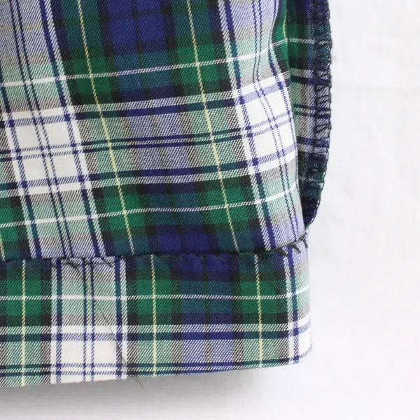 VTG Shire-Tex Davenshire Blue and Green Plaid Shorts Women's 0-2