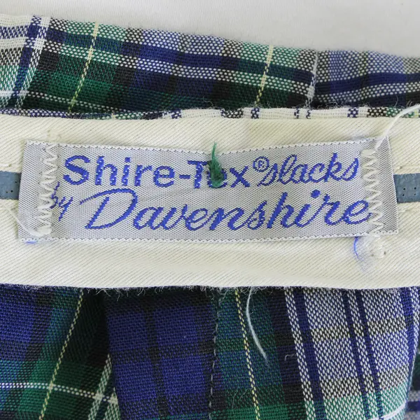 VTG Shire-Tex Davenshire Blue and Green Plaid Shorts Women's 0-2