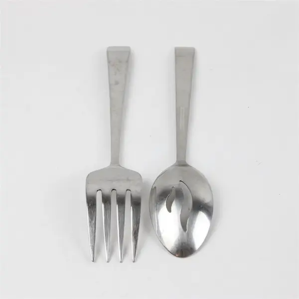 Lot of 2 Wallace Silver Julienne Pattern 18/10 SS Serving Pieces Rare HTF