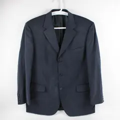 Andrew Fezza Navy Blue Suit Jacket Men's Size 44R