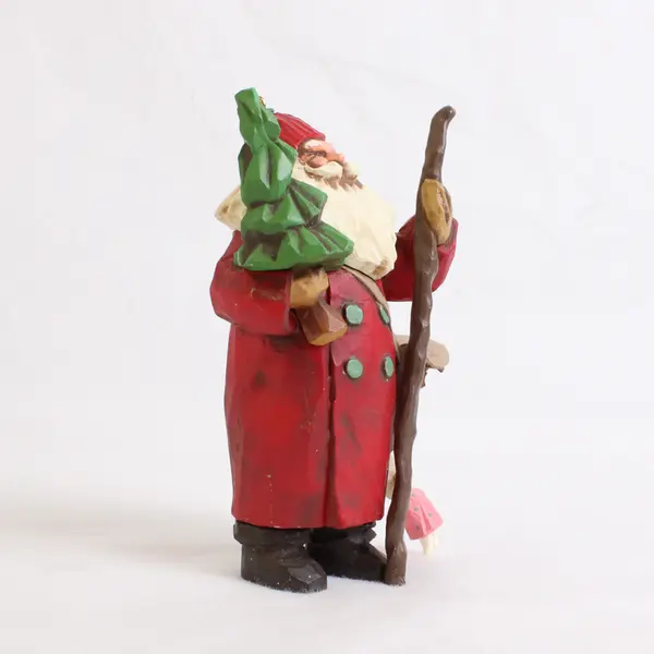 Lot Of 2 Hallmark Santa Hanging Ornaments Christmas 1998 & 2002