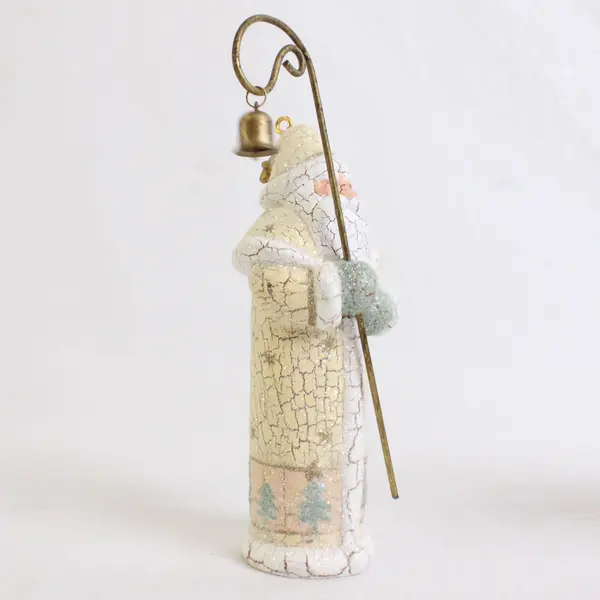 Lot Of 2 Hallmark Santa Hanging Ornaments Christmas 1998 & 2002