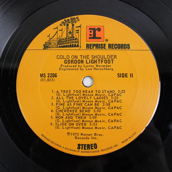 Gordon Lightfoot - Cold on the Shoulder LP Vinyl Record Used