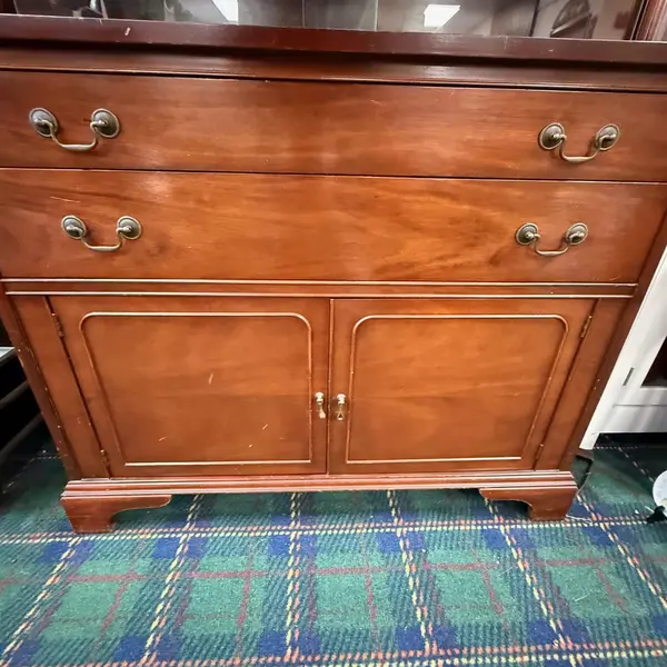 Vintage Brickwede Wood China Cabinet Glass Display Case - Local Pickup Only