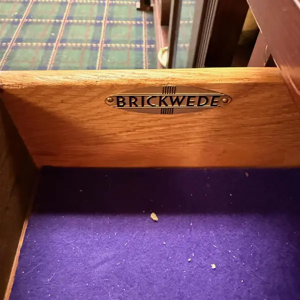 Vintage Brickwede Wood China Cabinet Glass Display Case - Local Pickup Only