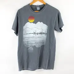 Gildan Victoria British Columbia Gray Graphic T-Shirt Men's Medium