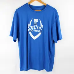 A4 McNary High School Celtics Blue Football T-Shirt Adult Size Large