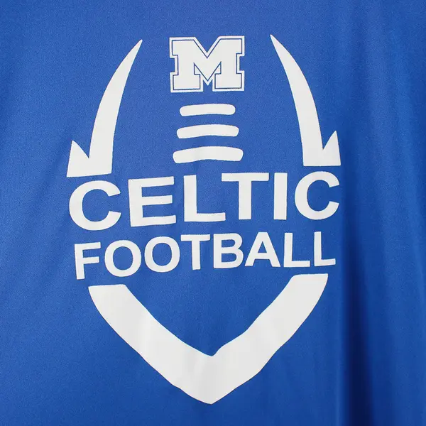 A4 McNary High School Celtics Blue Football T-Shirt Adult Size Large