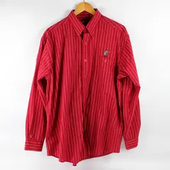Antiqua Portland Trail Blazers Striped Button-Down Men's Size Large