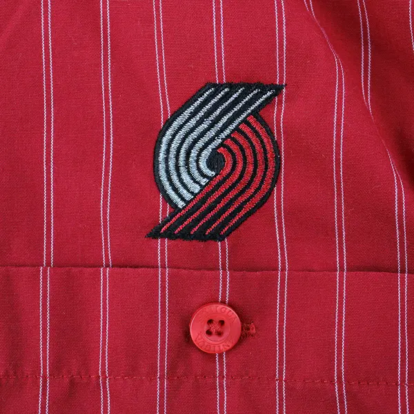 Antiqua Portland Trail Blazers Striped Button-Down Men's Size Large