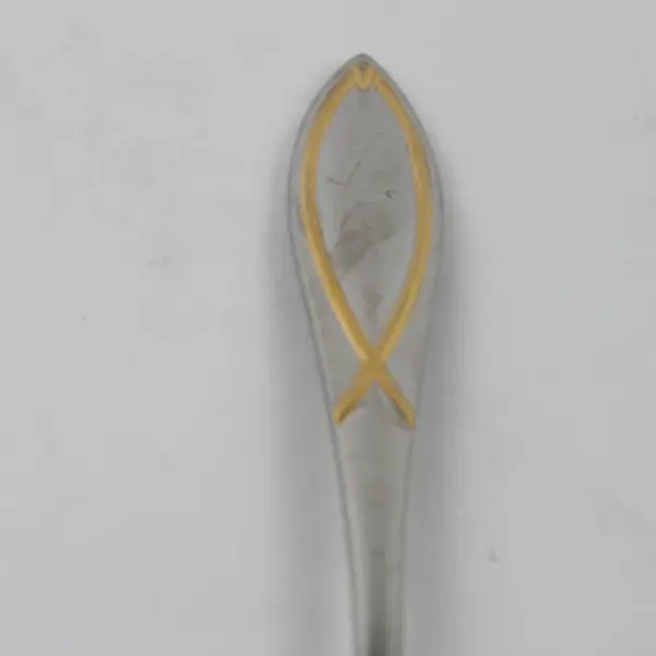 Wallace Silver Gold Vista Pattern Gold Accent 18/8 SS Butter Knife Rare 6.5"