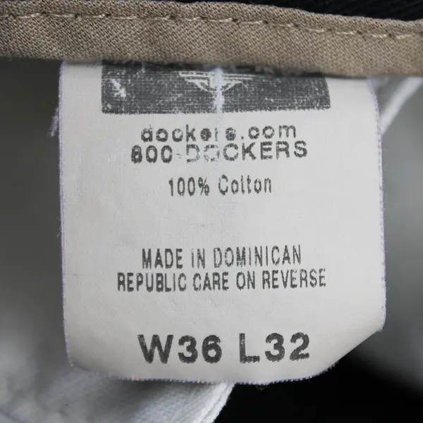 Dockers Black Straight Leg Khakis Men's W36 L27