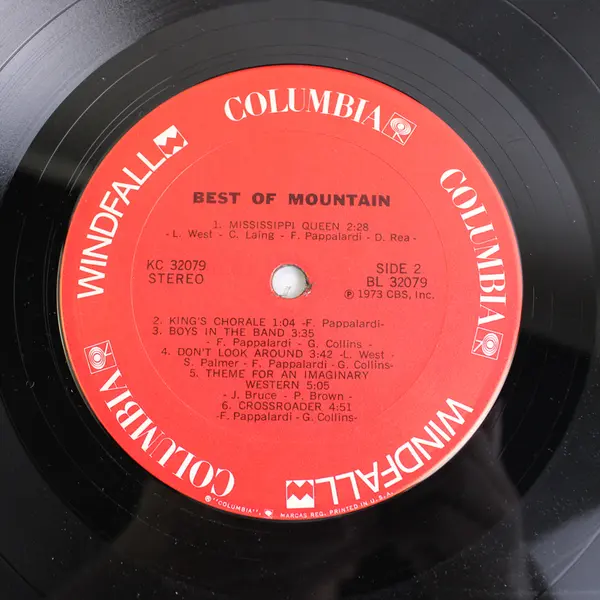 Mountain - The Best Of Mountain Vinyl LP Pre-Owned Used Columbia
